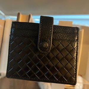 Bottega-Inspired Small Leather Wallet from Florence